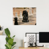 Riesenschach-Stücke Poster (Heimbüro)