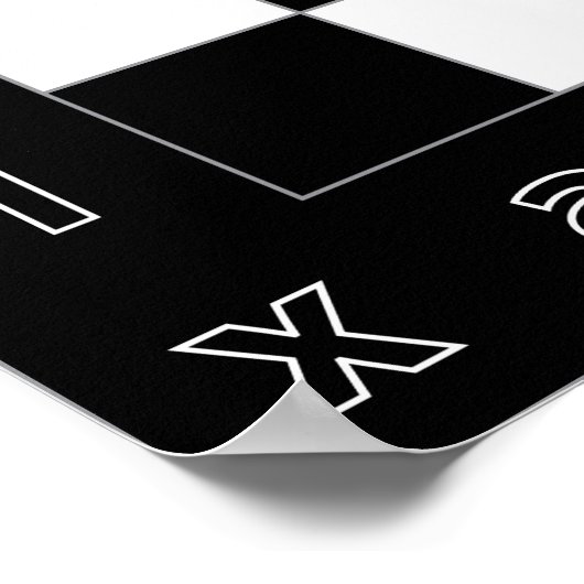 Riesenschachtisch Poster (Ecke)