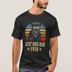 Riesenschnauzer Bester Hund Papa Aller Retro Sonne T-Shirt