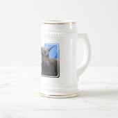 Riesenschnauzer-Bier Stein Bierglas (VorderseiteRechts)