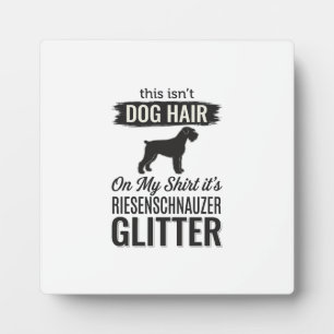Riesenschnauzer Glitter Lustiges Hundeliebhaber-De Fotoplatte