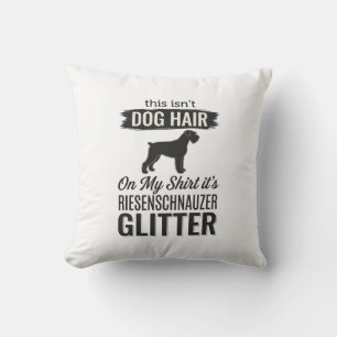 Riesenschnauzer Glitter Lustiges Hundeliebhaber-De Kissen