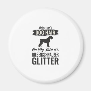 Riesenschnauzer Glitter Lustiges Hundeliebhaber-De Magnet