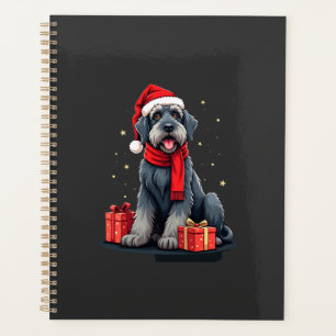 Riesenschnauzer Hund Weihnachtsfeiern Urlaub Sant Planer