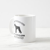Riesenschnauzer-Hundevati Kaffeetasse (Vorderseite Links)