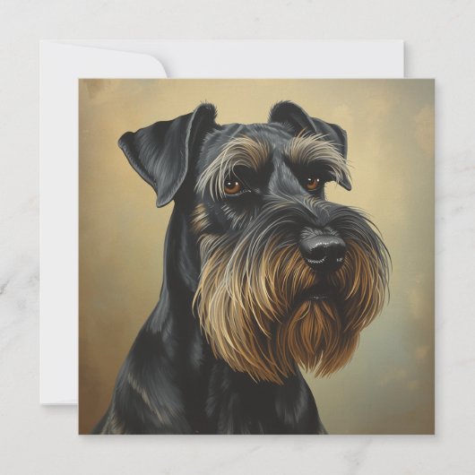 Riesenschnauzer Karte (Vorderseite)