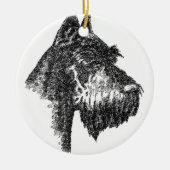 Riesenschnauzer Keramik Ornament (Vorne)