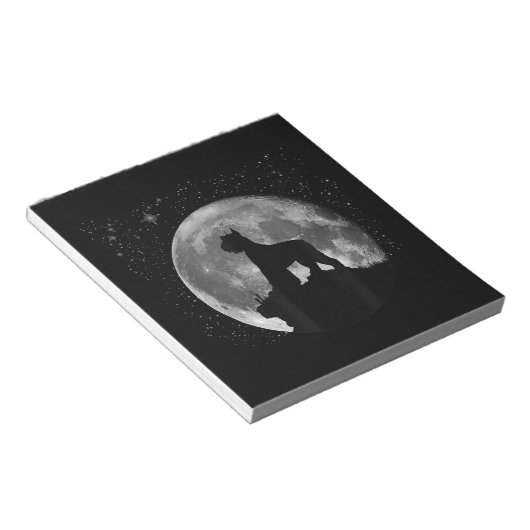 Riesenschnauzer Männer Kindergeschenk Copy Notizblock (angewinkelt)