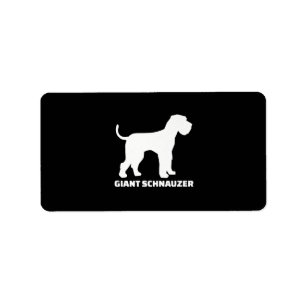 Riesenschnauzer-Prämie Adressaufkleber