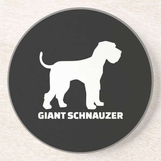 Riesenschnauzer-Prämie Getränkeuntersetzer (Vorne)
