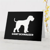 Riesenschnauzer-Prämie Karte (Gelbe Blume)