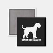 Riesenschnauzer-Prämie Magnet (Vorderseite/Rückseite)