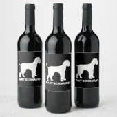 Riesenschnauzer-Prämie Weinetikett (Flaschen)