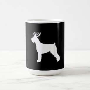Riesenschnauzer-Rentierhund Kaffeetasse