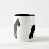 Riesenschnauzer (Schwarzes) Zweifarbige Tasse (Mittel)