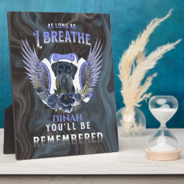 Riesenschnauzer solange ich das Gedächtnis durchat Fotoplatte