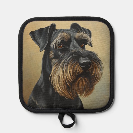 Riesenschnauzer Topflappen (Vorderseite)