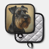 Riesenschnauzer Topflappen (Vorderseite/Rückseite)