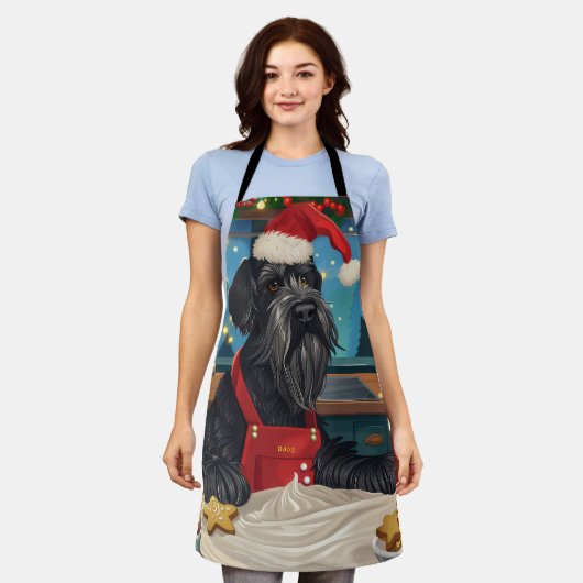 Riesenschnauzer Urlaubbuchen: Weihnachten Schürze (Getragen)