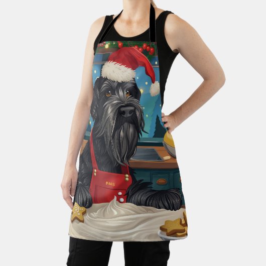 Riesenschnauzer Urlaubbuchen: Weihnachten Schürze (InSitu)