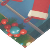 Riesenschnauzer Urlaubbuchen: Weihnachten Tischdecke (Schrägansicht)