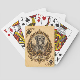 Riesenschnauzer, Vintage Heritage Dog Spielkarten