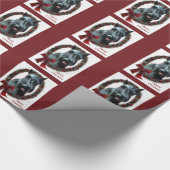 Riesenschnauzer-Weihnachten Geschenkpapier (Ecke)