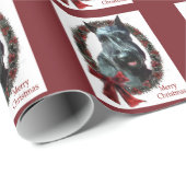 Riesenschnauzer-Weihnachten Geschenkpapier (Rolleneckpunkt)