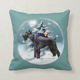 Riesenschnauzer-Weihnachten Kissen