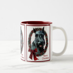 Riesenschnauzer-Weihnachtsgeschenke Zweifarbige Tasse