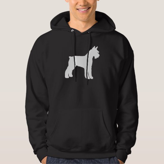 Riesenschnauzer (weiß) hoodie (Vorderseite)