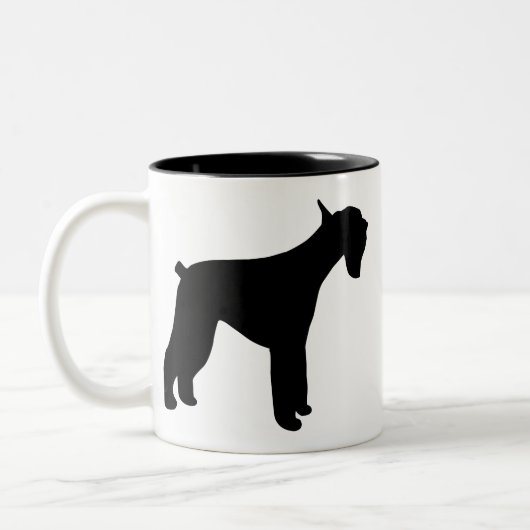 Riesenschnauzer Zweifarbige Tasse (Links)