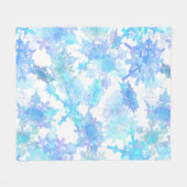 Riesenschneeflocken-Papier Mittelgeschenktasche Fleecedecke (Vorderseite (Horizontal))