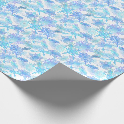 Riesenschneeflockenpapier Geschenkpapier (Ecke)