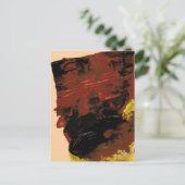 Riesenschokolade Bar Acrylic Painting Postcard Postkarte (Stehend Vorderseite)