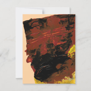 Riesenschokolade Bar Acrylic Painting Postcard Postkarte