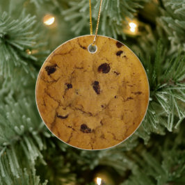Riesenschokolade Chip Cookie Keramik Ornament