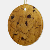 Riesenschokolade Chip Cookie Keramik Ornament (Links)