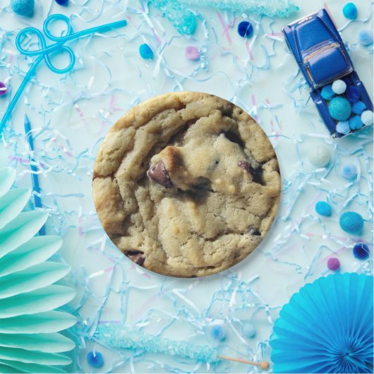 Riesenschokolade Chip Cookie Pappteller (Party)