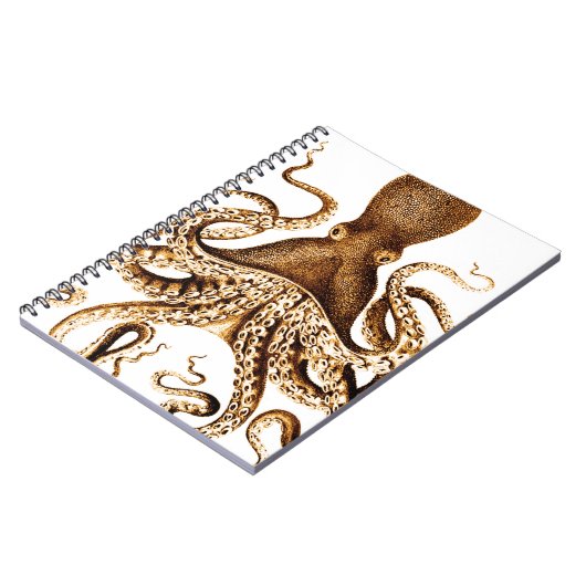 Riesensee-Tintenfisch Notizblock (Linke Seite)