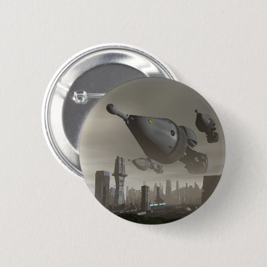 Riesenspacecraft Ankunft 2 Schaltfläche Button (Vorne & Hinten)