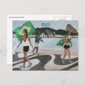 Riesenstrandflaggen Postkarte (Vorne/Hinten)