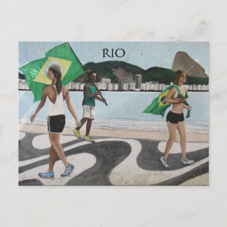 Riesenstrandflaggen Postkarte