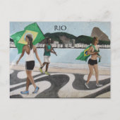 Riesenstrandflaggen Postkarte (Vorderseite)