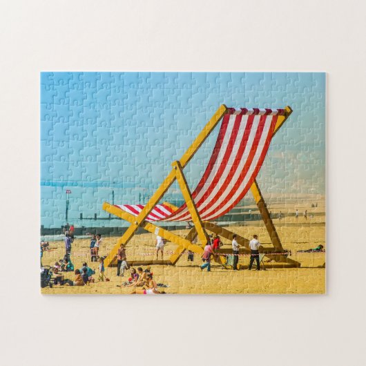 Riesenstuhl am Strand von Bournemouth. Puzzle (Horizontal)