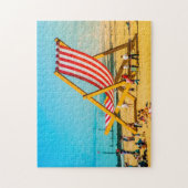 Riesenstuhl am Strand von Bournemouth. Puzzle (Vertikal)