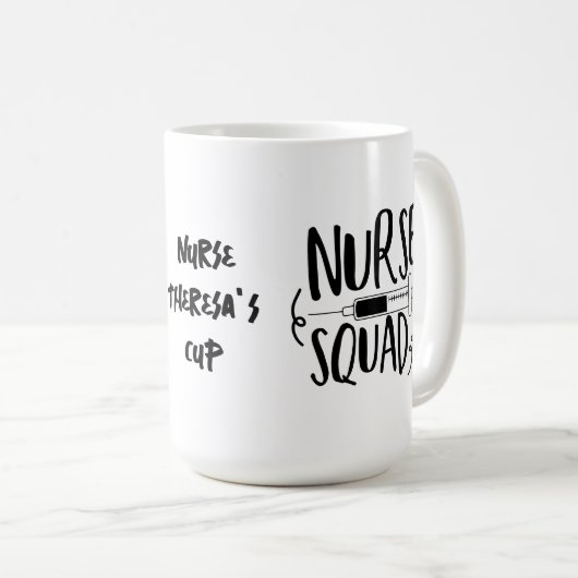 Riesensymphe | Funny Nurse Kaffeetasse (VorderseiteRechts)