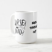 Riesensymphe | Funny Nurse Kaffeetasse (Vorderseite Links)