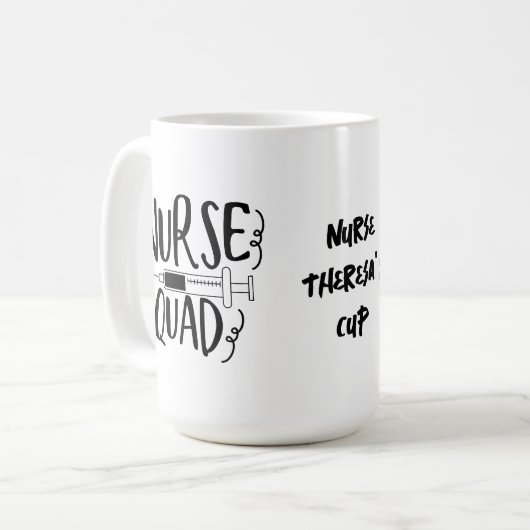 Riesensymphe | Funny Nurse Kaffeetasse (Vorderseite Links)
