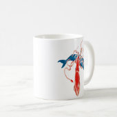 RiesenTintenfisch gegen Whale Kaffeetasse (VorderseiteRechts)